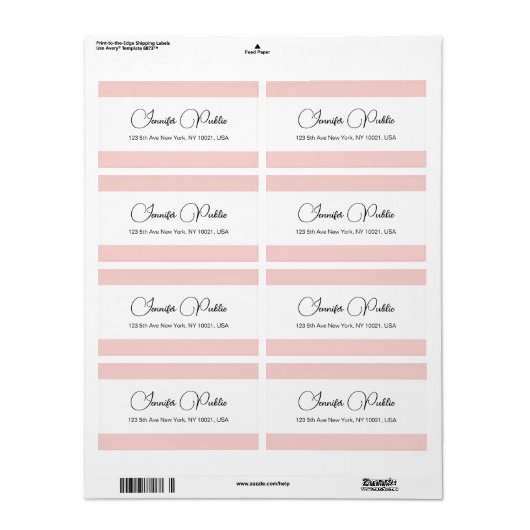 Typografie Vorlage Rosa Weißes Verschicken (Vorne)