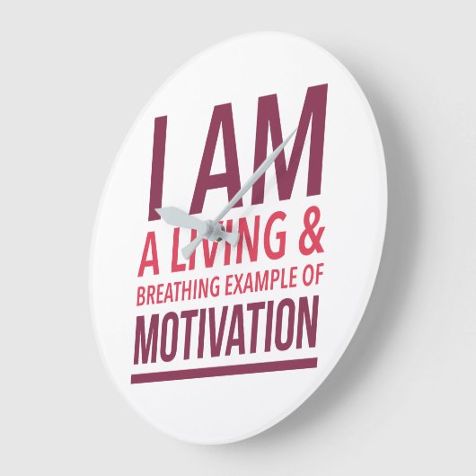 Typografie Wall Clock Große Wanduhr (Winkel)