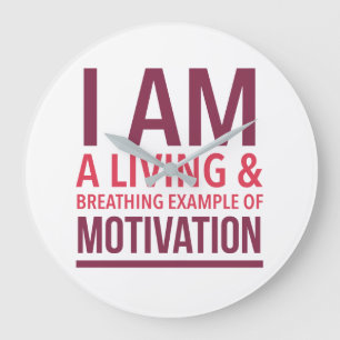 Typografie-Wanduhr Große Wanduhr