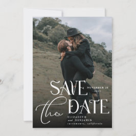 Typografie Wedding Foto Save The Date