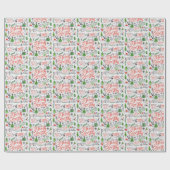 Typografie-Weihnachtszettel Geschenkpapier (Flach)