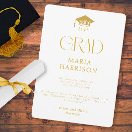 Typografie Weiß und Gold Keine Ankündigung von Fot