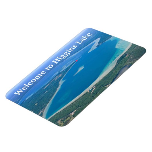 Typografie Willkommen im Higgins-See Magnet (Linke Seite)