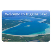 Typografie Willkommen im Higgins-See Magnet (Horizontal)
