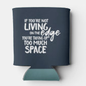 Typografie Witziges Sprichwort am Rande Dosenkühler (Rückseite)