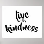 Typografie Wortposter schwarz-weiß Poster (Vorne)