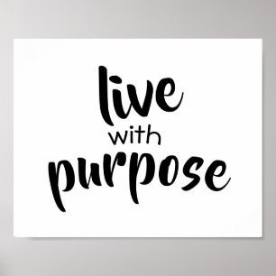 Typografie Wortposter schwarz-weiß Poster