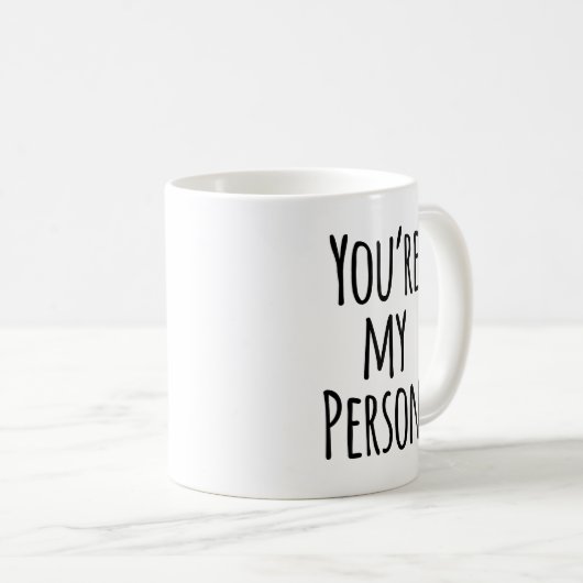 Typografie-Zitat: Du bist mein Freund Tasse (VorderseiteRechts)