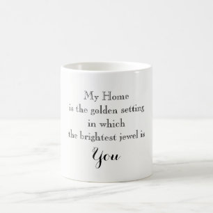 Typografie Zuhause ist You Loved Ones BESTE FREUND Kaffeetasse