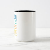 Typografie Zweifarbige Tasse (Mittel)