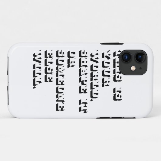 Typografiefall Case-Mate iPhone Hülle (Rückseite (Horizontal))