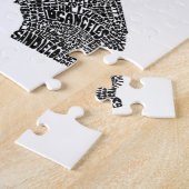 Typografiekarte von Kalifornien Puzzle (Seite)