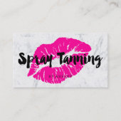 Typografieneonmarmor des Sprays bräunender rosa Visitenkarte (Vorderseite)