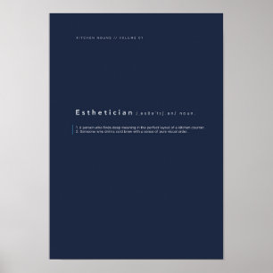 Typografieposter Küchennomen Poster