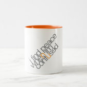 Typografieschalenentwurf Zweifarbige Tasse (Mittel)