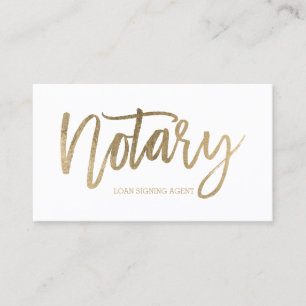 Typografieweiß des Notars elegantes Gold Visitenkarte