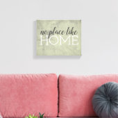 typografisch eingepackte Leinwand-Zuhause-Zitat Leinwanddruck (Insitu (Wohnzimmer))