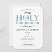 Typografische Erste Heilige Kommune Einladung (Vorderseite)