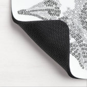 Typografische Kitty Mousepad (Ecke)