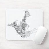 Typografische Kitty Mousepad (Mit Mouse)