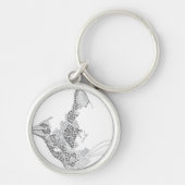 Typografische Kitty Schlüsselanhänger (Vorne)