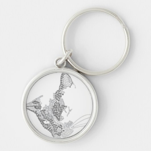 Typografische Kitty Schlüsselanhänger (Vorne)