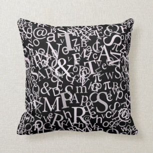 Typografische Kunst Kissen