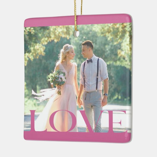 Typografische LIEBE Rahmen Design Ornament (Links)