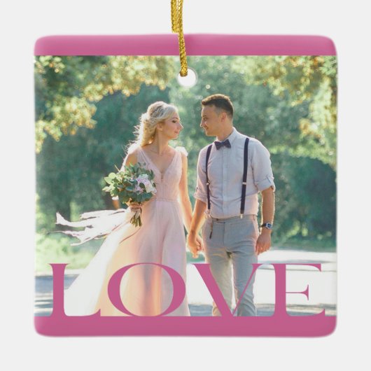 Typografische LIEBE Rahmen Design Ornament (Vorderseite)