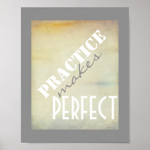 typografische Plakatpraxis macht perfekt Poster
