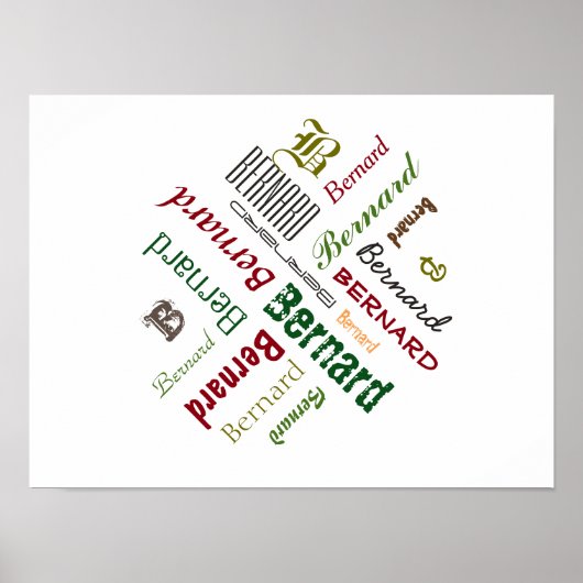 Typografische Sammlung Poster (Vorne)
