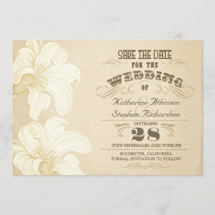 typografische Vintage Save the Date