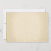 typografische Vintage Save the Date (Rückseite)