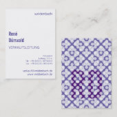 Typografische Visitenkarten Visitenkarte (Vorne/Hinten)