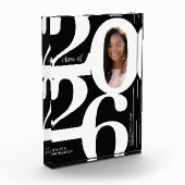 Typografischer 2025-Abschluss Fotoblock (Links)