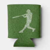 Typografischer Baseball Software Player kann Dosenkühler (Rückseite)