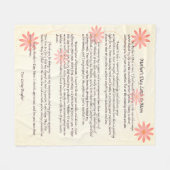 Typografischer Brief an die Mutter Fleecedecke (Vorderseite (Horizontal))