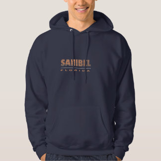 Typografischer Entwurf Sanibel Insel-Floridas Hoodie