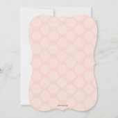 Typografischer Erste Heilige Kommune Tochter Einladung (Rückseite)