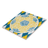 Typografischer Fußballball Fliese (Seite)