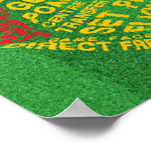 Typografischer Fußballball Poster (Ecke)
