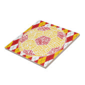 Typografischer Fußballball-Tile Fliese (Seite)