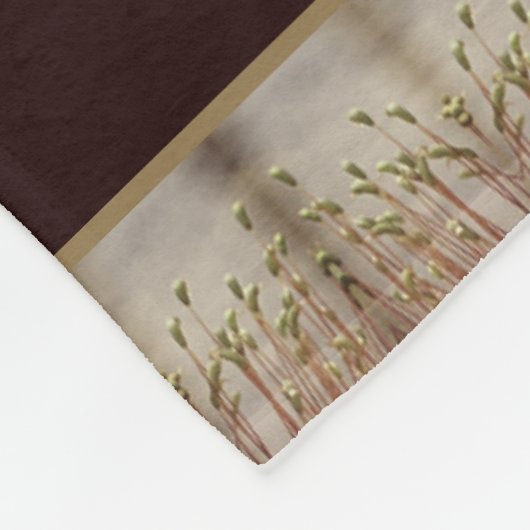 Typografischer Name Elegant Gray Designer Fleecedecke (Ecke)