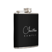 Typografischer Name Moderne elegante saubere Vorla Flachmann (Rechts)