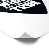 Typografischer Schwarz-Weiß-Scandi Inspiration Poster (Ecke)