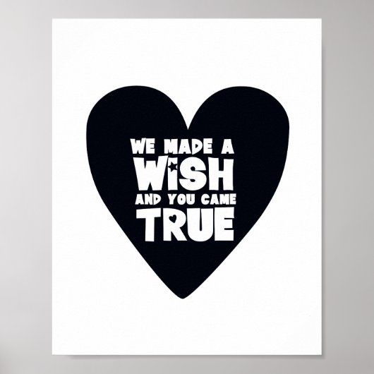 Typografischer Schwarz-Weiß-Scandi Inspiration Poster (Vorne)