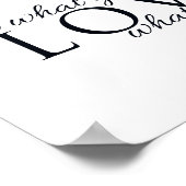 Typografischer Schwarz-Weiß-Scandi Inspiration Poster (Ecke)