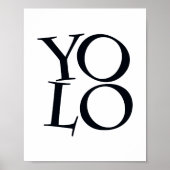 Typografischer Schwarz-Weiß-Scandi Inspiration Poster (Vorne)