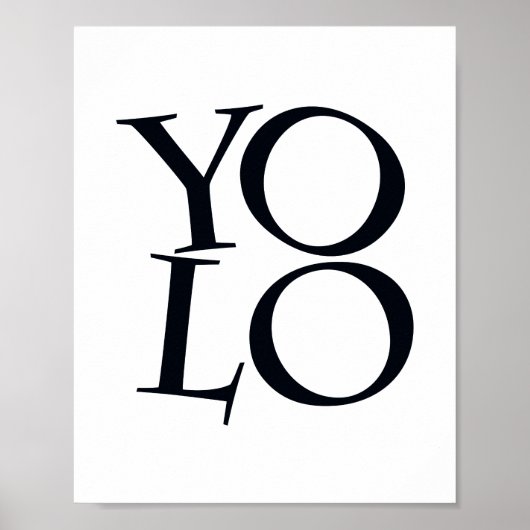 Typografischer Schwarz-Weiß-Scandi Inspiration Poster (Vorne)