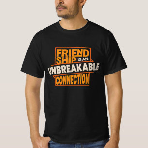 typografischer T - Shirt für Freundschaft